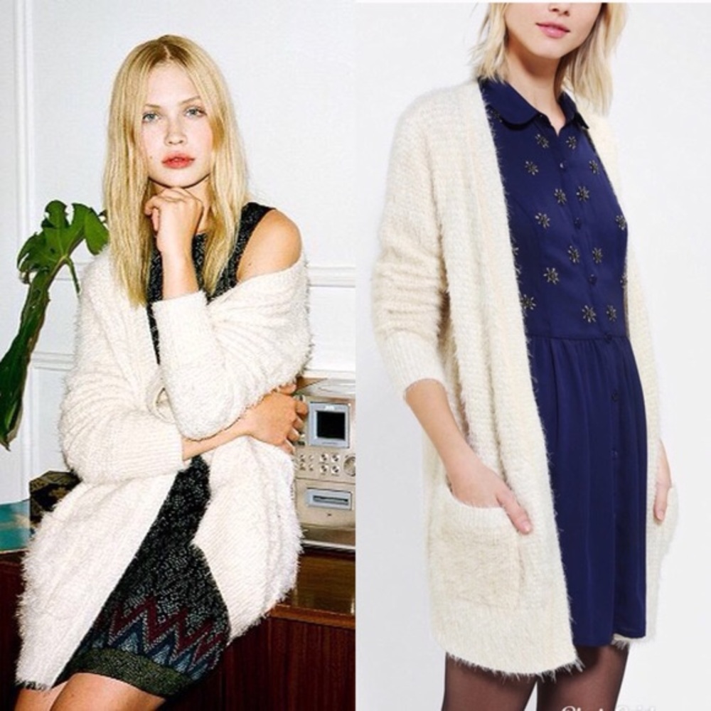 Anthropologie Cream Sweater